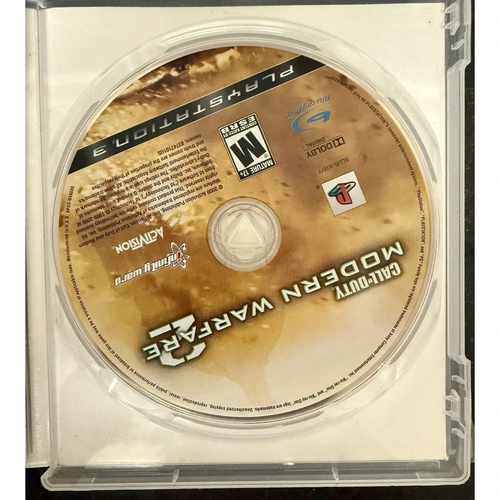 Call of Duty: Modern Warfare 2 PS3 2009 NTSC-U/C NO MANUAL